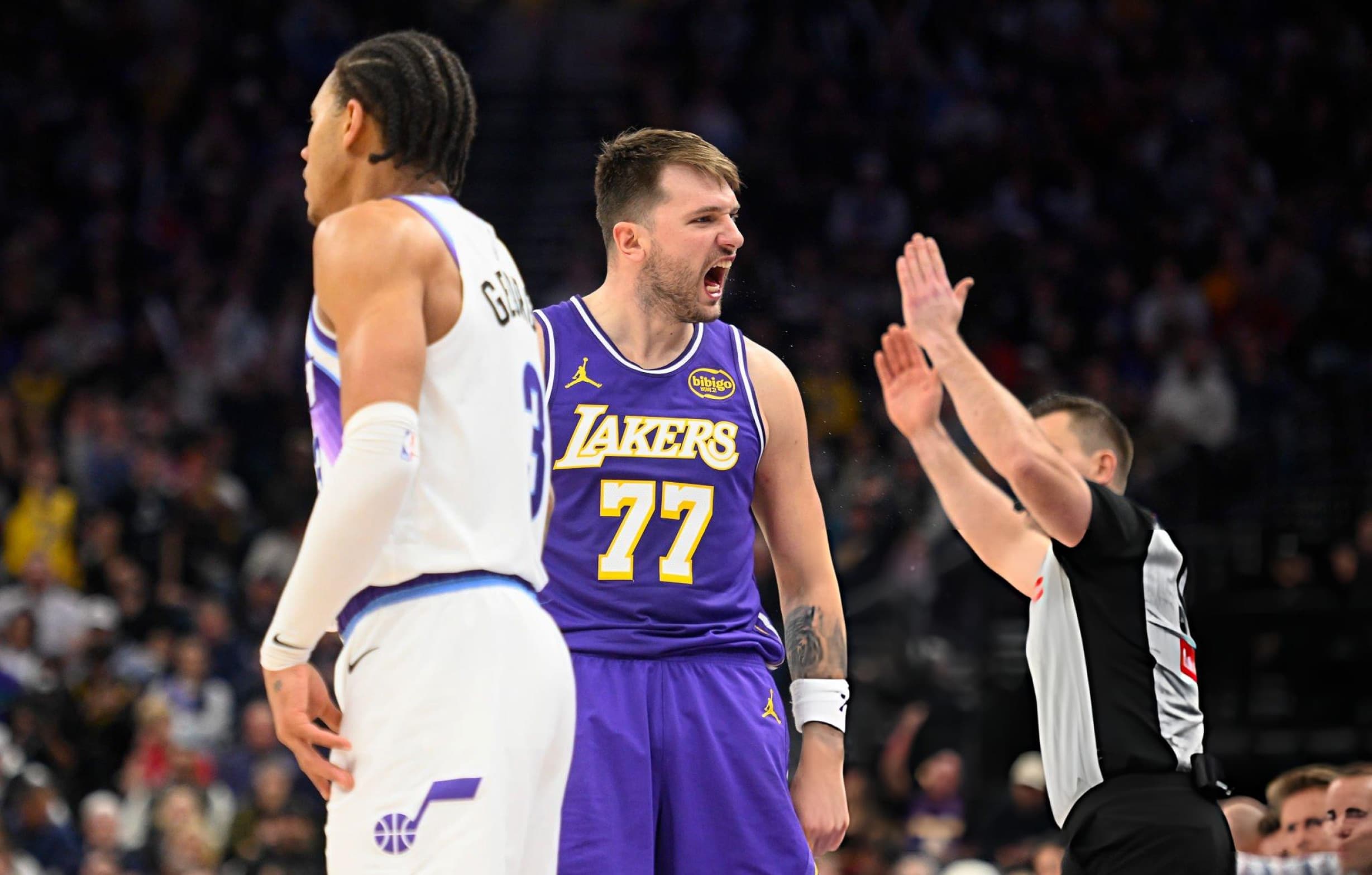 Lakers vence Jazz com show de Luka Doncic
