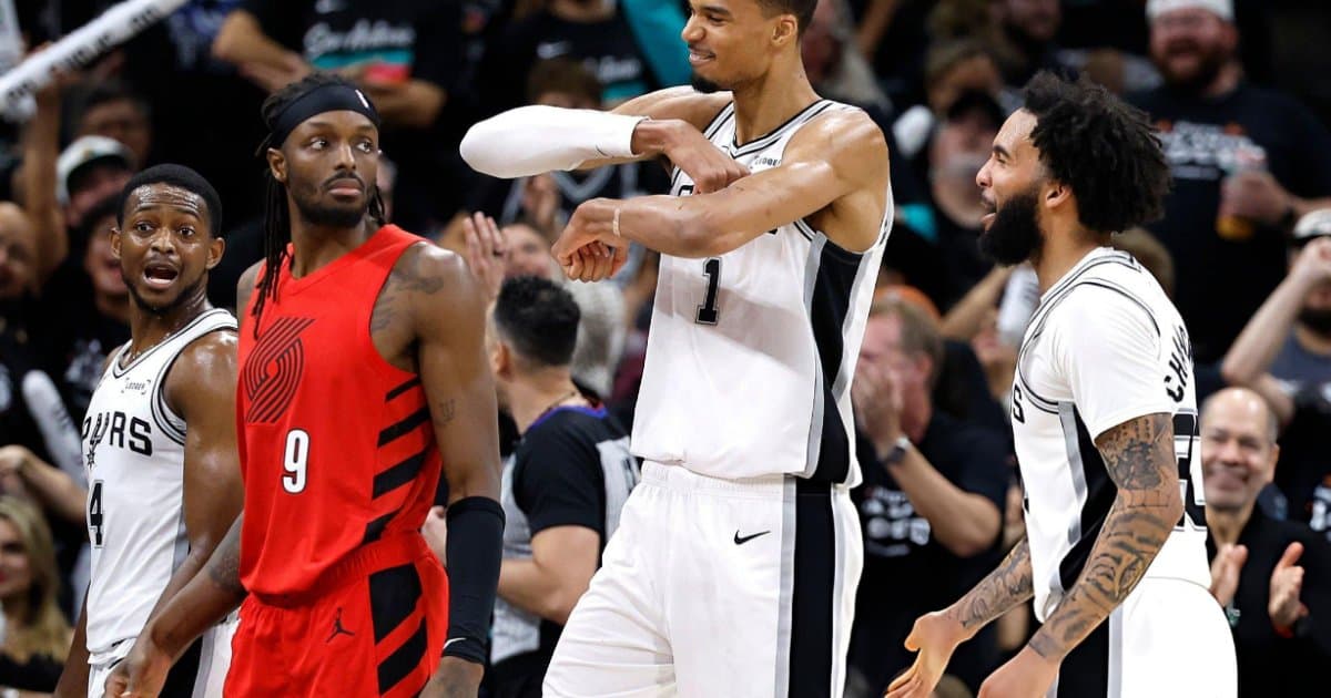 Wembanyama domina com tocos e Spurs eliminam Blazers com autoridade